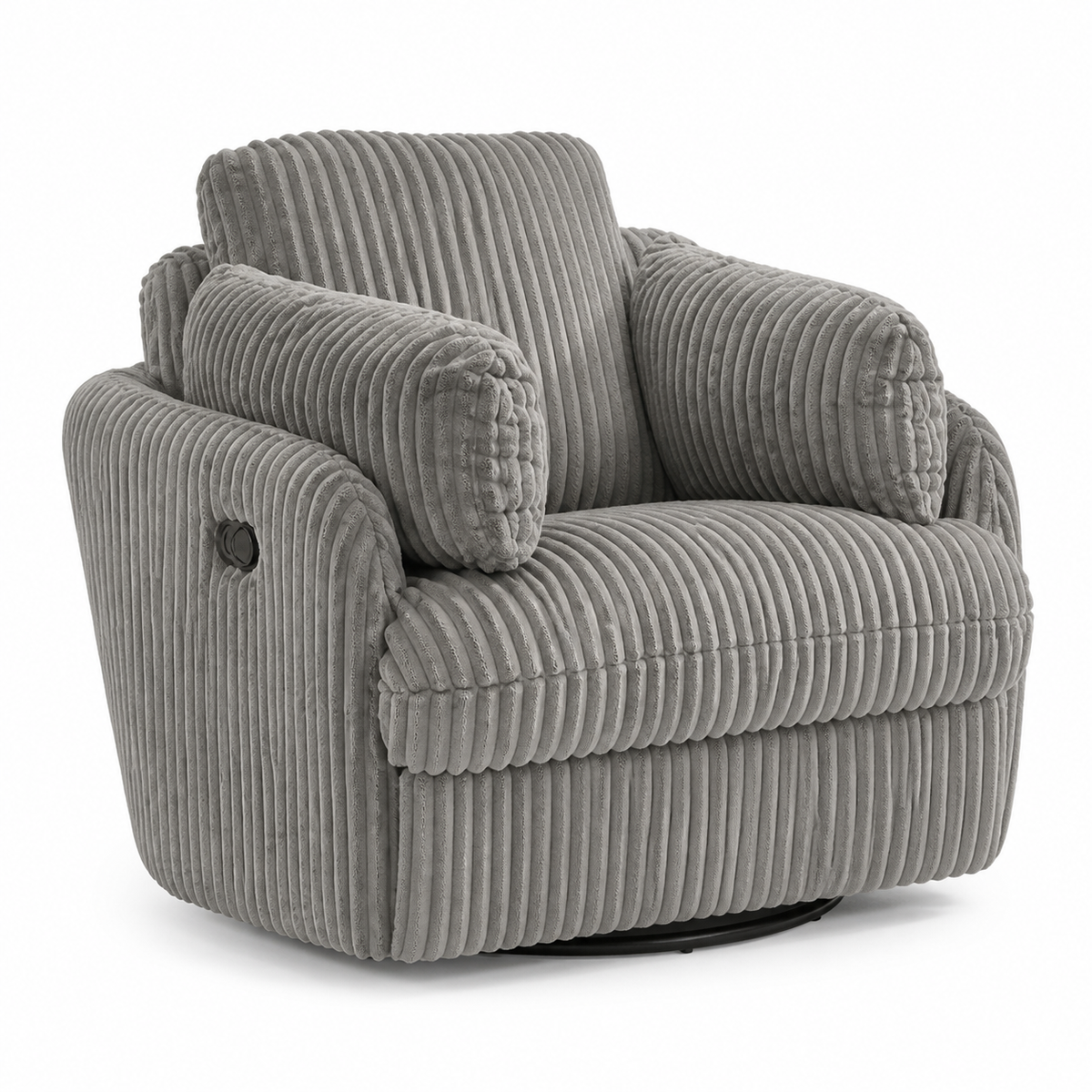 Ashley Tie-Breaker fog swivel glider recliner on white background