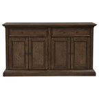 Ridgewell 2-drawer 4-door Dining Server Dark Oak