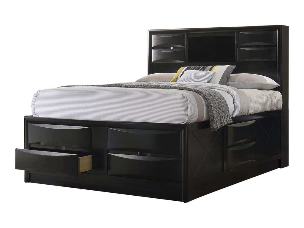 Briana 4-piece Eastern King Bedroom Set Black
