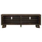 Trotter 71-inch 4-Door Wood TV Stand Media Console Brown
