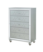 Gunnison 5-drawer Bedroom Chest Silver Metallic