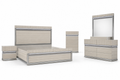 Carrara Grey Bedroom Set complete bedroom collection on white background