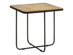 Elyna Square Stone Top Accent Side Table Beige