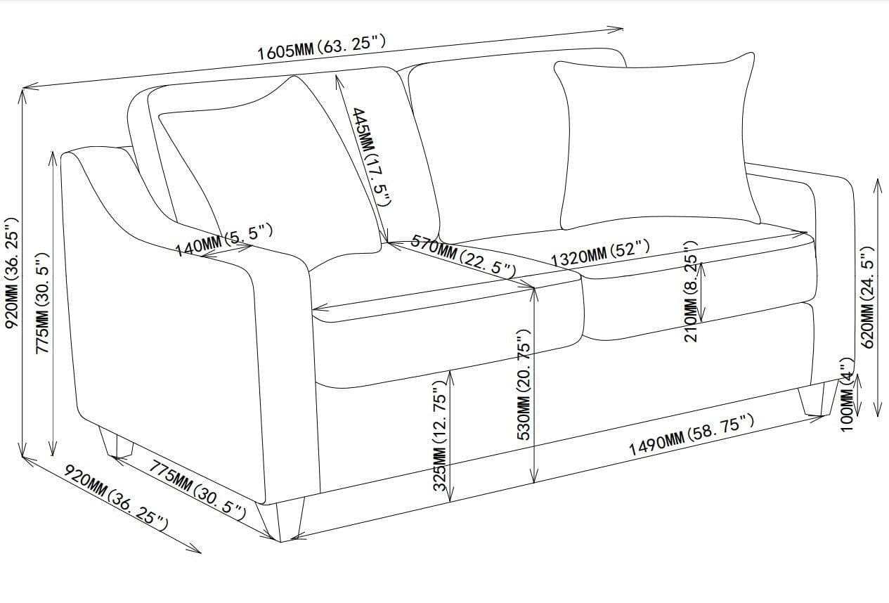 Christine Upholstered Sloped Arm Loveseat Beige