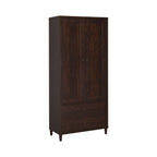 Wadeline 2-door Tall Accent Storage Cabinet Rustic Tobacco