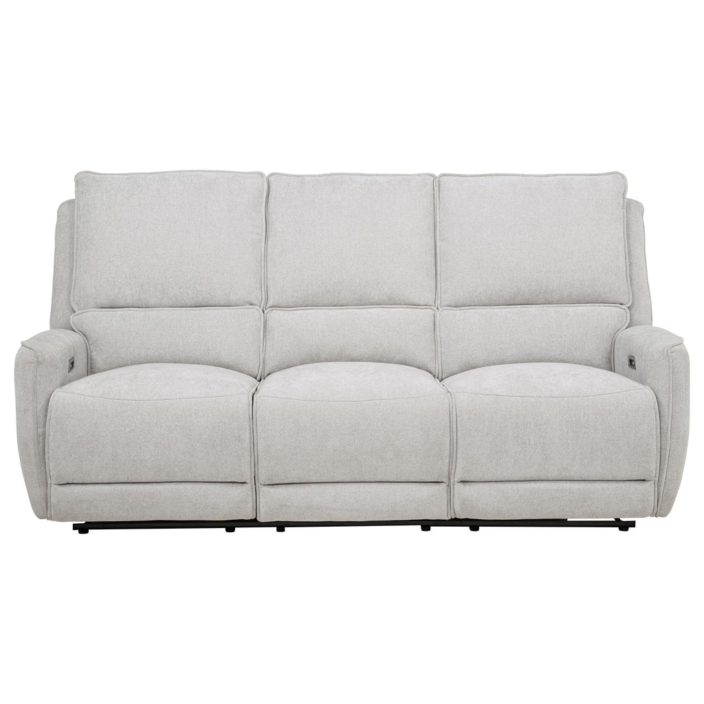 Sylmar 2-piece Chenille Power Reclining Sofa Set Dove Grey
