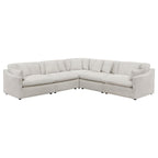 Hobson 6-piece Upholstered Modular Sectional Sofa Charcoal