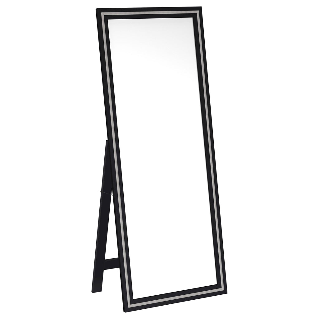 Spector 1-drawer Lighted Full-Length Floor Mirror Mango
