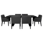 Catherine 5-piece Rectangular Dining Table Set Black