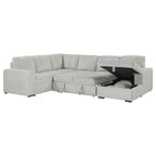 Devonshire Sleeper Sectional Sofa Storage Chaise Camel