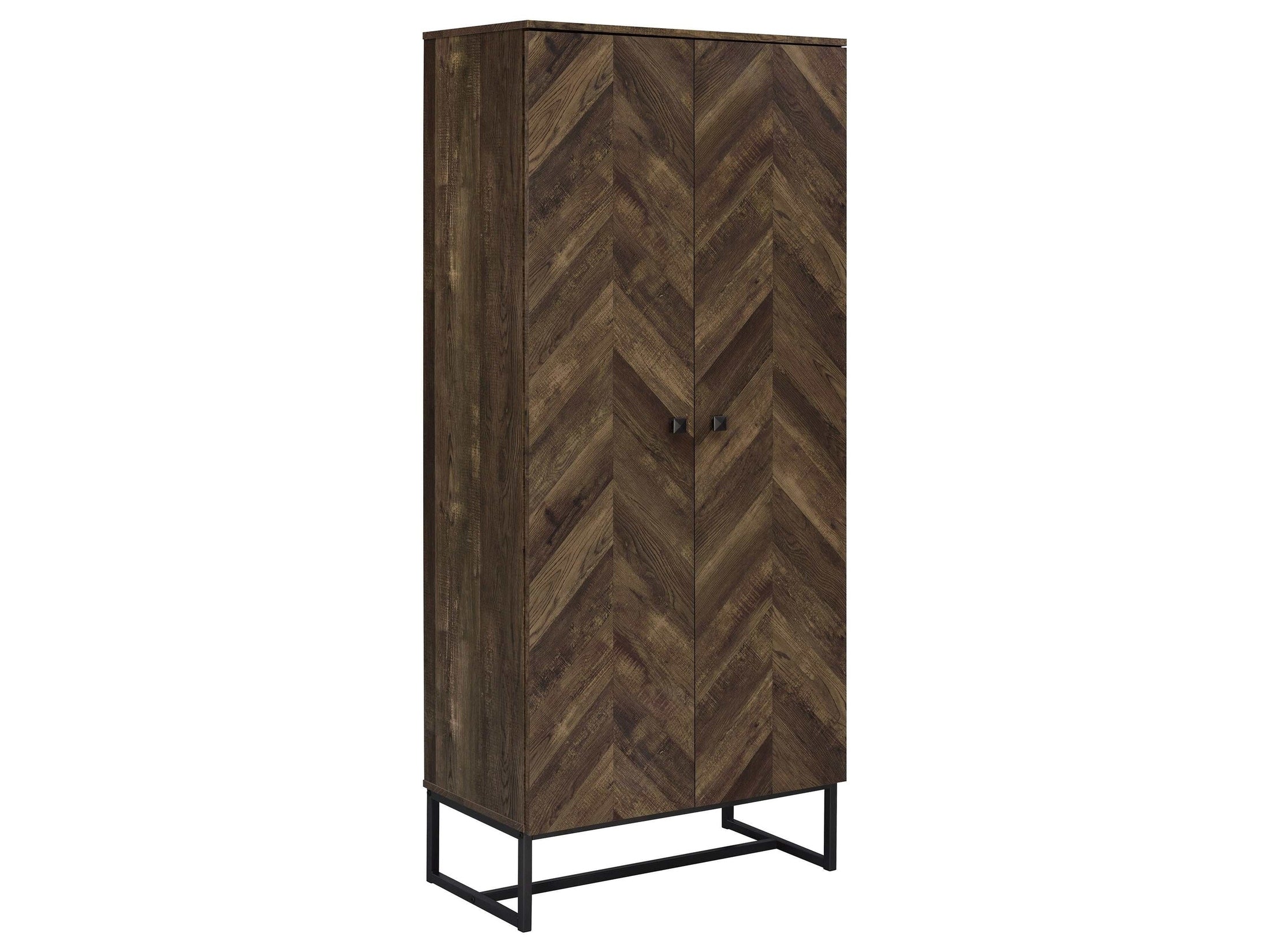 Carolyn 2-door Engineered Wood Accent Cabinet Rustic Oak