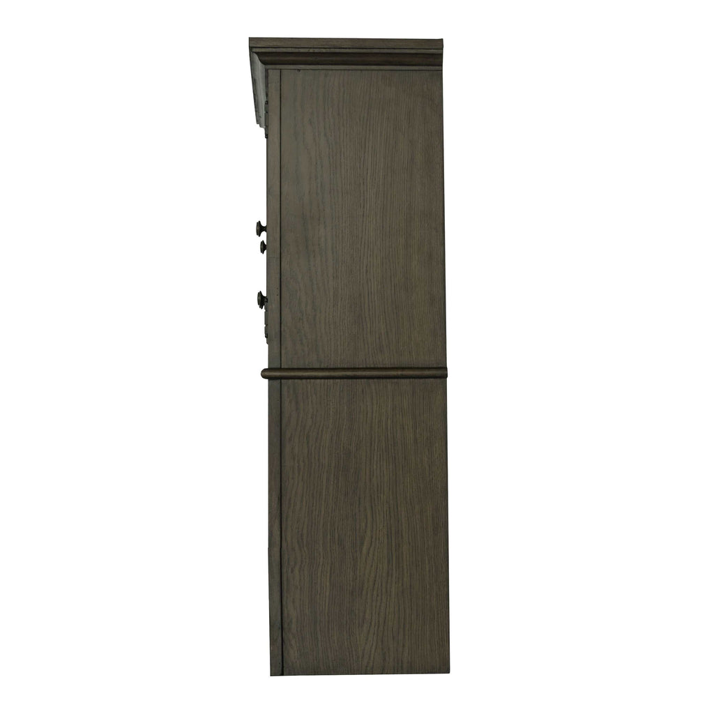 Hartshill 66-inch 5-drawer Credenza with Hutch Burnished Oak