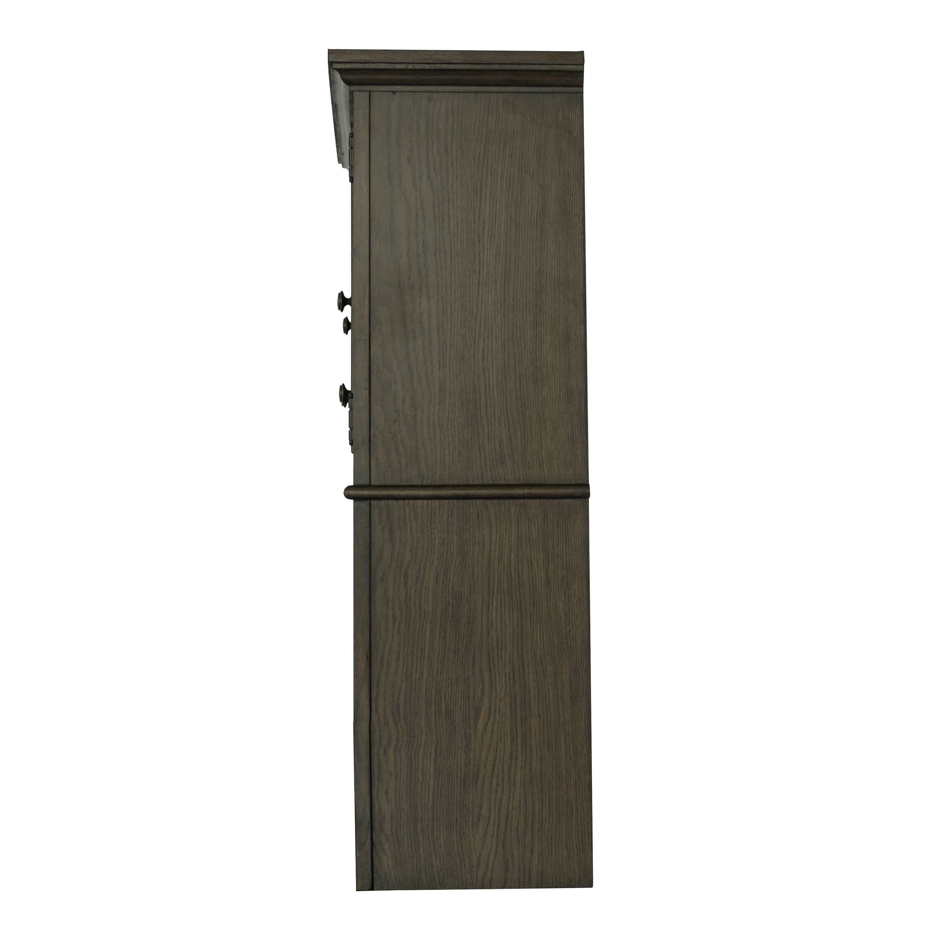 Hartshill 66-inch 5-drawer Credenza with Hutch Burnished Oak