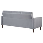 Bowen 2-piece Upholstered Track Arm Tufted Sofa Set Grey
