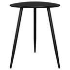Odessa Triangular Solid Wood End Table Black