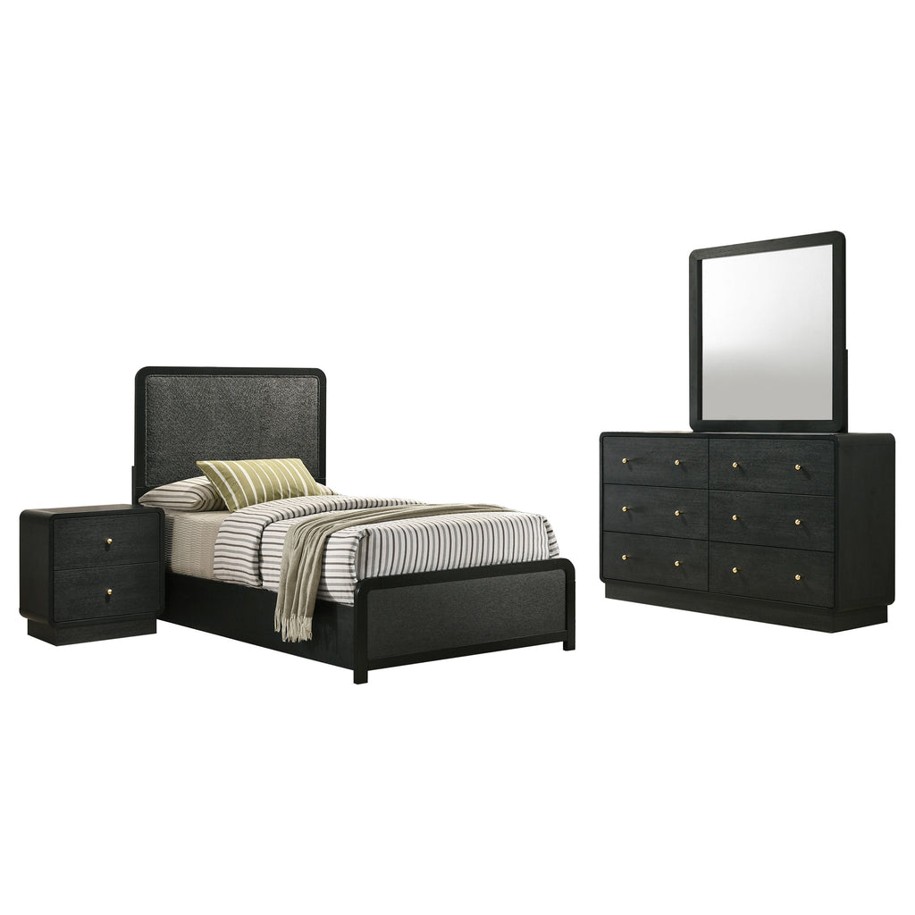 Cavelle 4-piece Full Bedroom Set Black