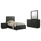 Cavelle 4-piece Full Bedroom Set Black