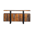 Ditman 4-door Solid Wood Sideboard Buffet Grey Sheesham