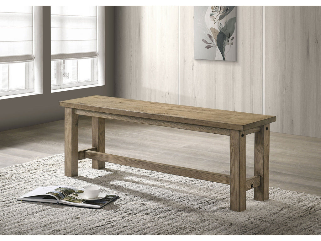 Cardova 51-inch Solid Wood Dining Bench Vineyard Oak