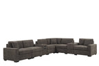Barista Chocolate 8-Piece Modular Sectional Set
