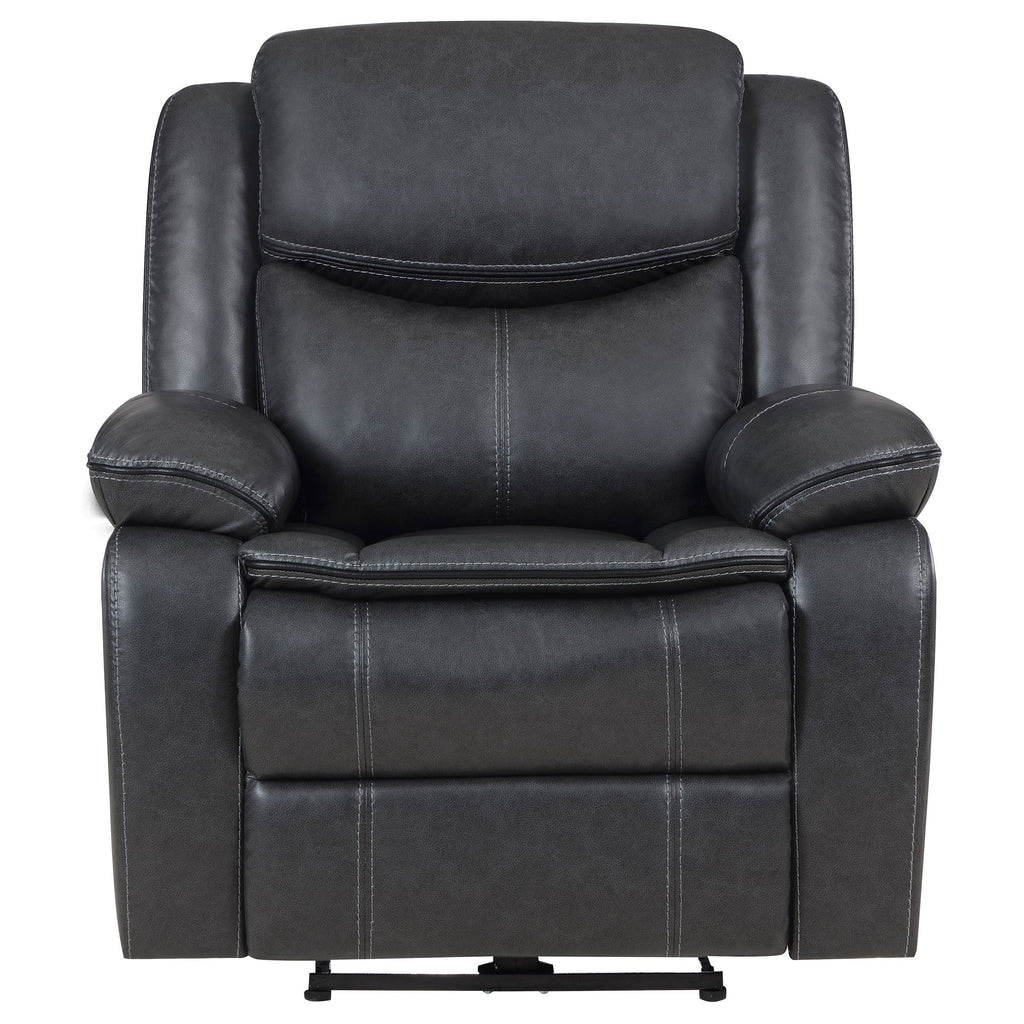 Sycamore Upholstered Power Recliner Chair Dark Brown
