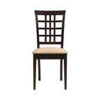 Kelso Lattice Back Dining Side Chair Cappuccino (Set of 2)