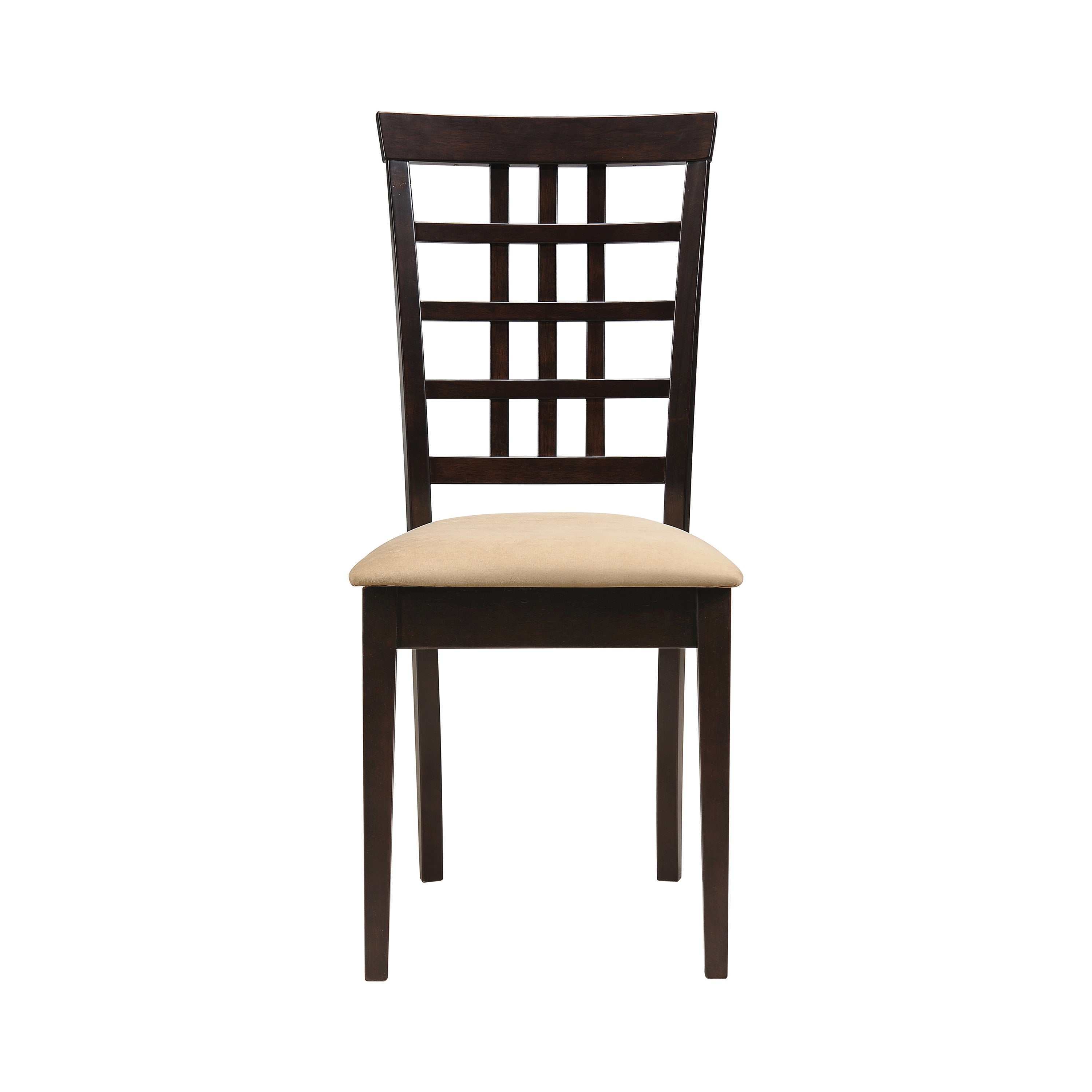 Kelso Lattice Back Dining Side Chair Cappuccino (Set of 2)