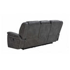 Conrad Upholstered Padded Arm Motion Sofa Grey