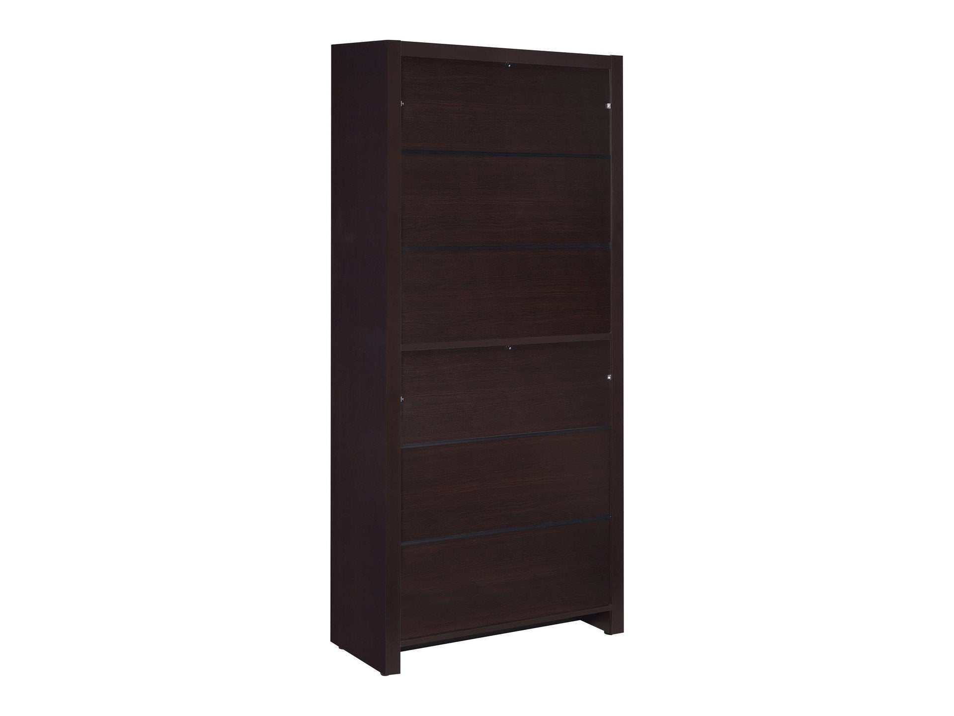 Skylar 71-inch 5-shelf Bookcase with Drawer Cappuccino