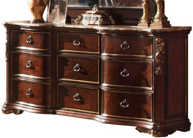 Galaxy Home Bella Dresser in Dark Walnut
