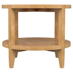 Camillo Round Solid Wood Coffee Table Maple Brown