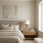 Birch Three Legged Wooden Bar Table Lamp - Natural