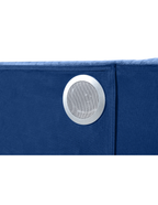 Galaxy Home Lizelle Queen Bed in with Ambient Lighting in Blue