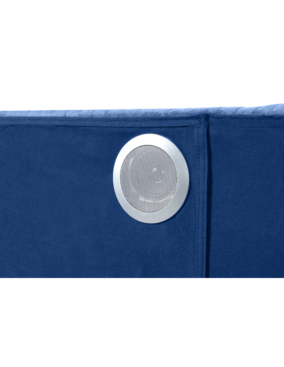 Galaxy Home Lizelle King Bed in with Ambient Lighting in Blue