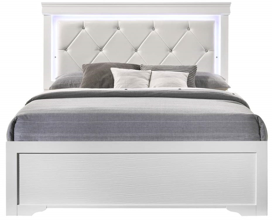 Galaxy Home Brooklyn Queen Bed in White