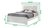 Galaxy Home Brooklyn Queen Bed in White