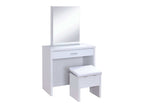 Harvey Vanity Set with Lift-Top Stool White
