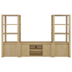 Laurelton 3-shelf Media Tower Tall Pier Cabinet Light Oak