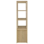 Laurelton 3-shelf Media Tower Tall Pier Cabinet Light Oak