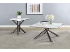 Carvell Square Sintered Stone Top Coffee Table Mirage White