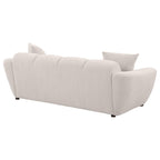 Destino 2-piece Chenille Splayed Arm Sofa Set Greige