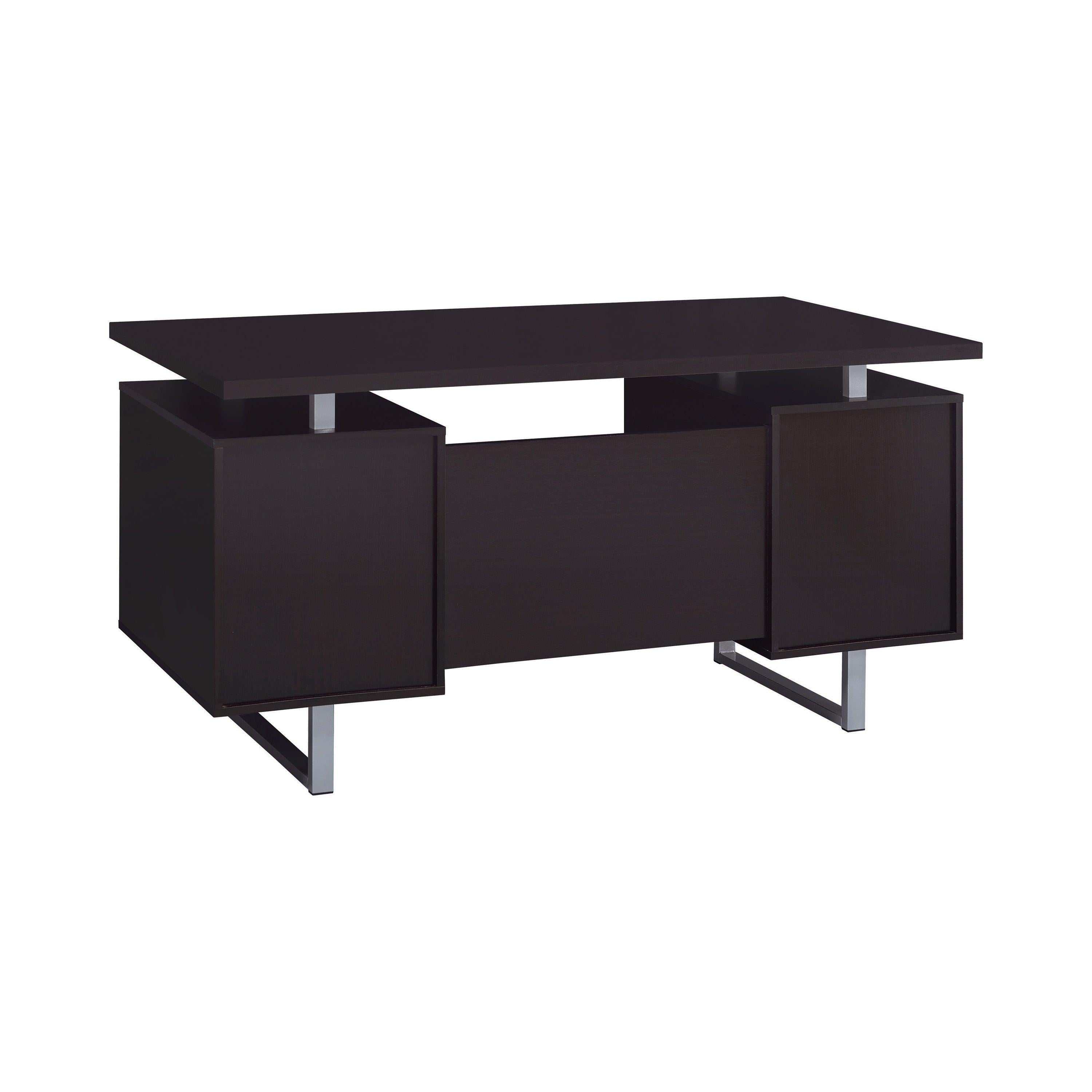 Lawtey 60-inch 2-drawer Office Computer Desk Cappuccino