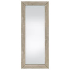 Cadence Tempered Glass Full Length Mirror Grey Washed Oak