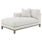 Geneva Boucle Upholstered Sectional Chaise Sofa Sand