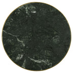 Eliska Round Green Marble Top Accent Side Table Antique Gold