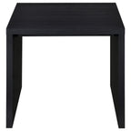 Knapp Engineered Wood Square Side End Table Black