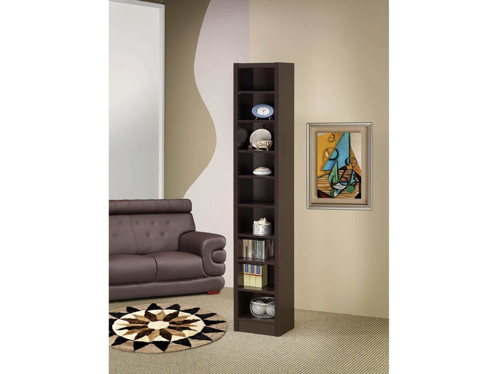 Eliam 71-inch 8-shelf Bookcase Cappuccino
