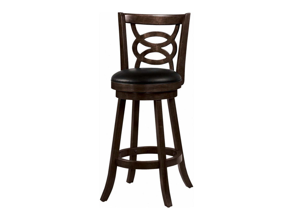 Calecita Wood Swivel Bar Chair Cappuccino (Set of 2)