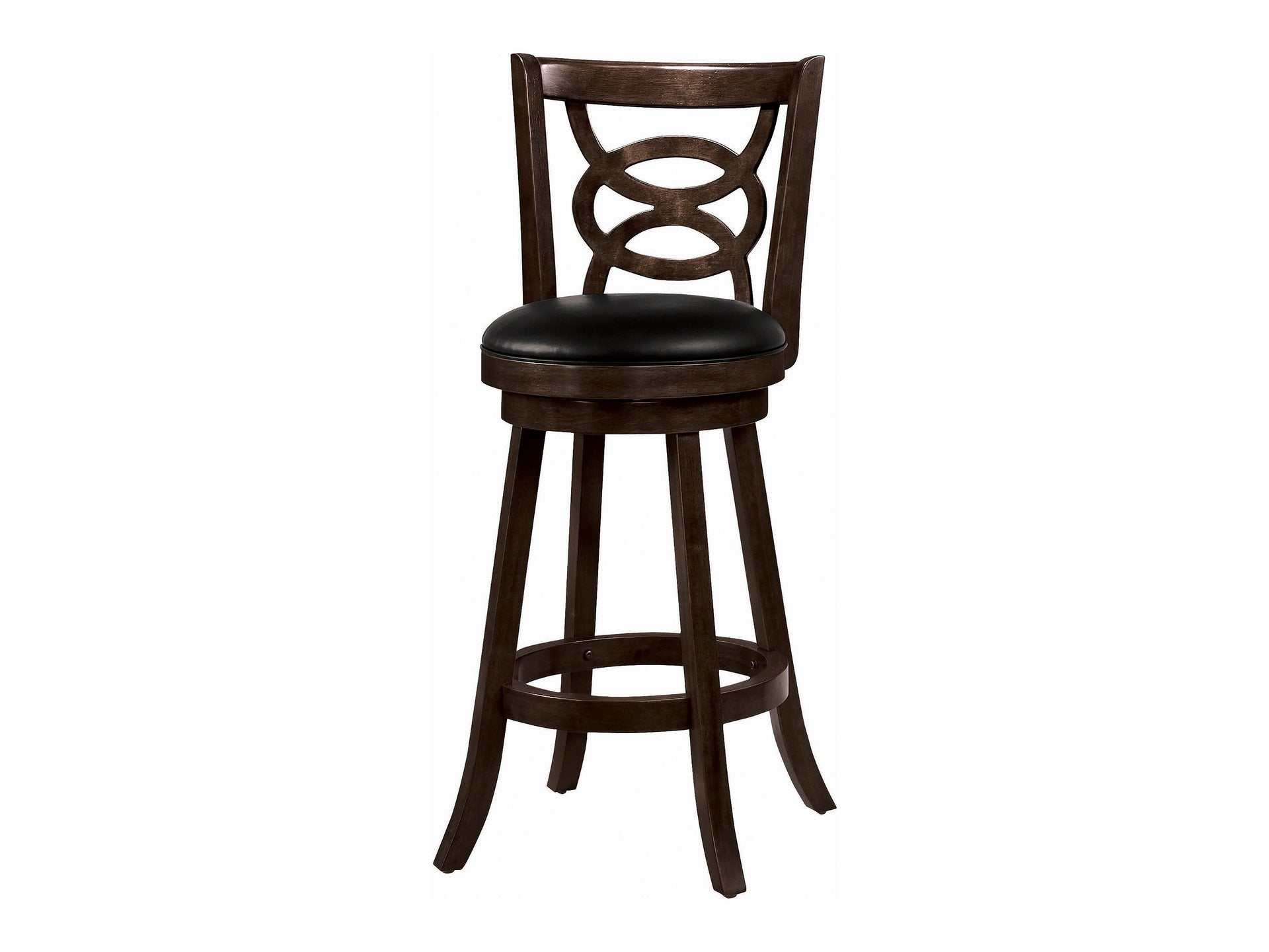 Calecita Wood Swivel Bar Chair Cappuccino (Set of 2)