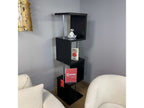 Baxter 67-inch 4-shelf Bookshelf White and Chrome